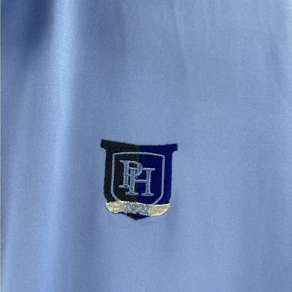 Greyson athletic sports preppy blue polo golf short sleeve tee T-shirt sz small - Picture 5 of 12